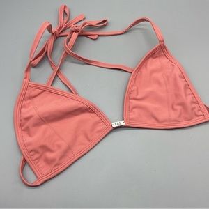 New! FAE swim triangle bikini top pink 1934